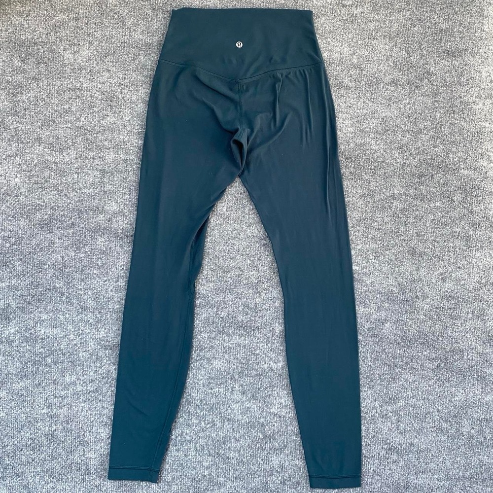 LULULEMON ALIGN HIGH RISE LEGGINGS DARK TEAL ACTIVEWEAR YOGA PILATES GYM LOUNGE
